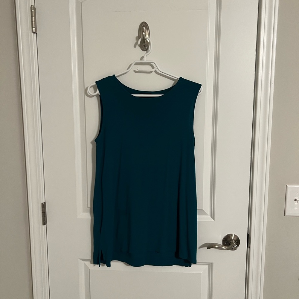 J. Jill Wearever Collection A line tank - teal green in small